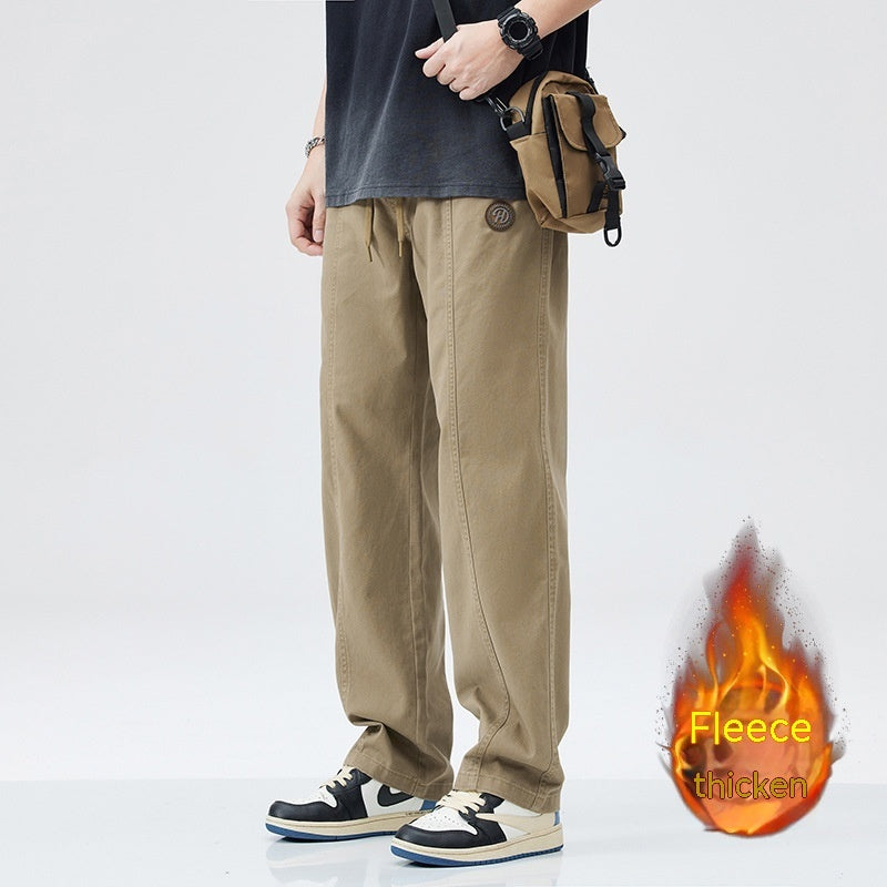 UrbanStoff | Baumwoll Freizeithose mit Fleecefutter