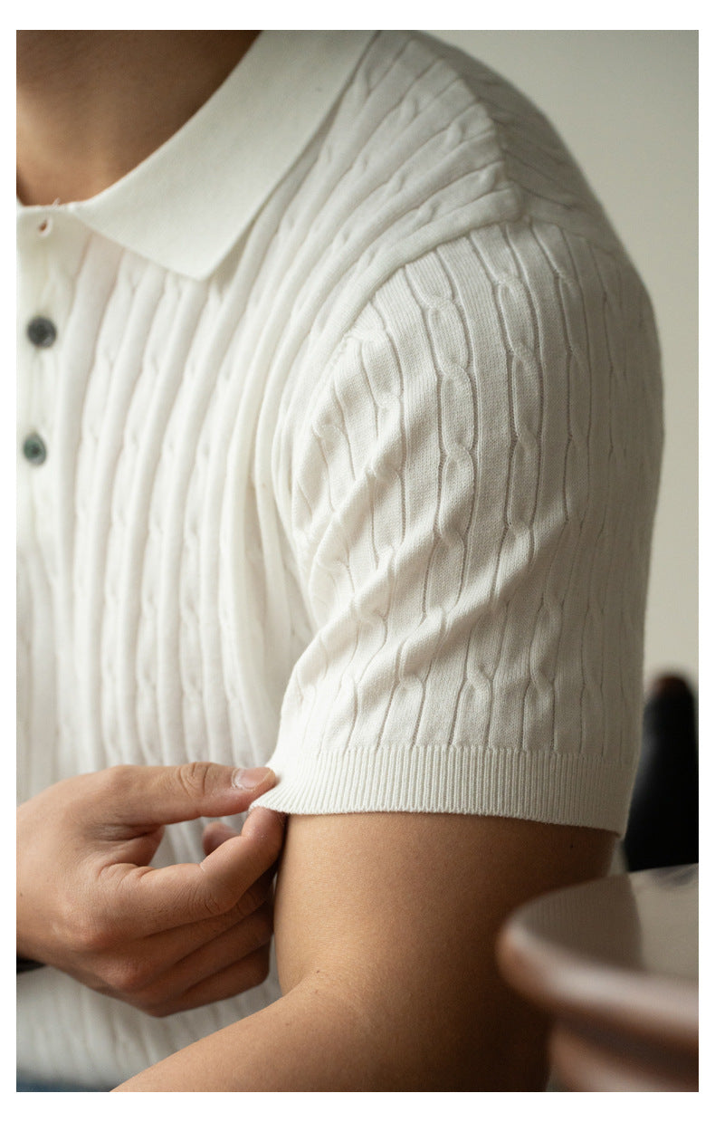 UrbanStoff | Strukturiertes Strickpolo