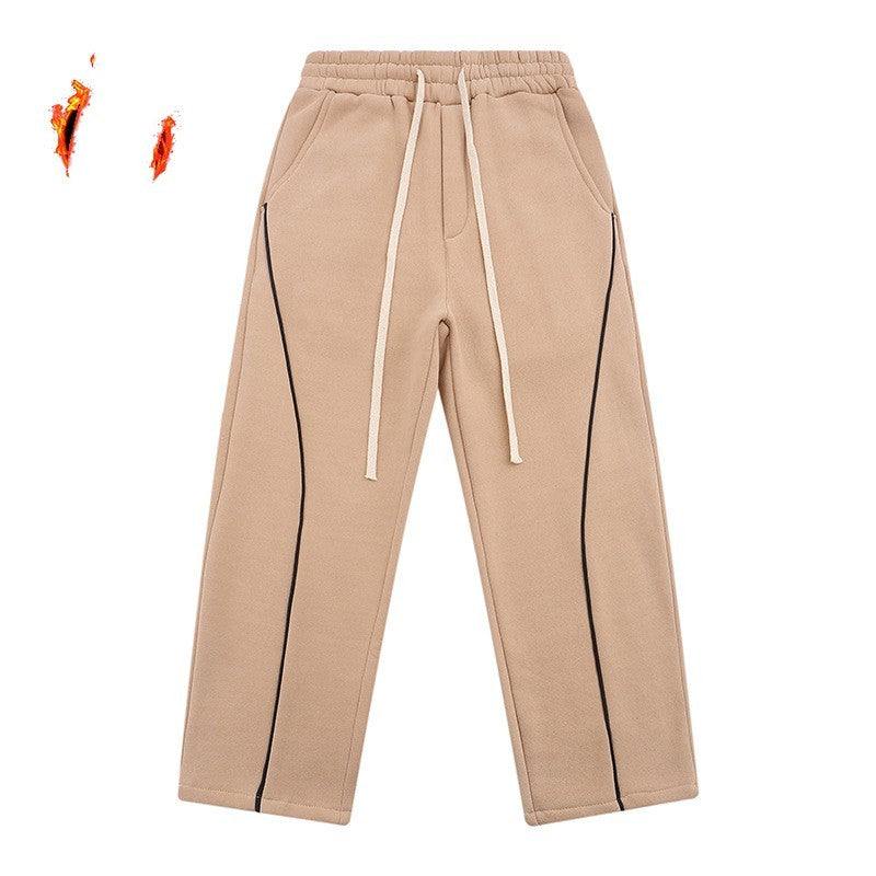 UrbanStoff | Warme Strickhose mit Samt