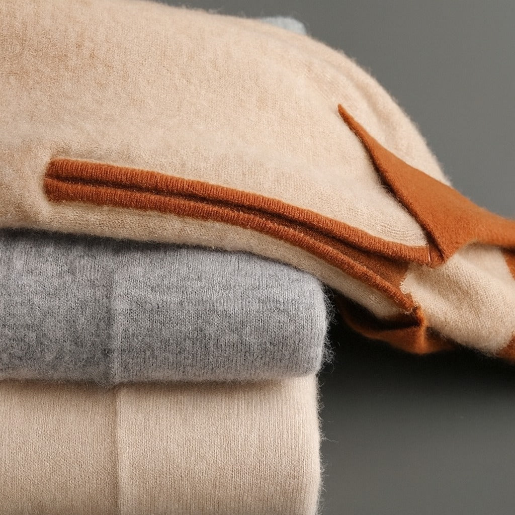 Strickpolo mit Reißverschluss