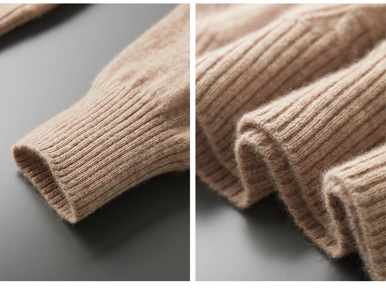 UrbanStoff | Kaschmirpullover mit Rautenmuster