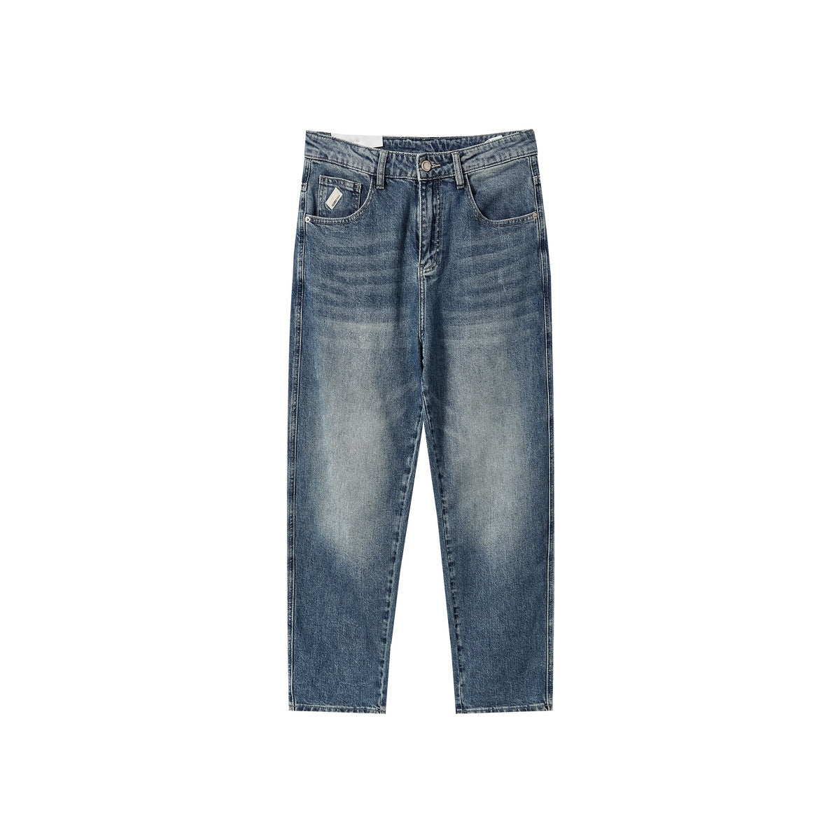 UrbanStoff | Gerade Washed Denim-Jeans