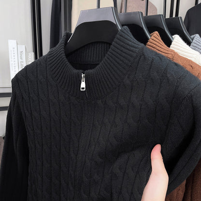 Zopfmuster Stehkragen Pullover