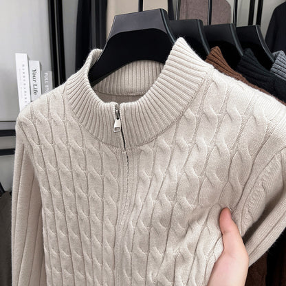 Zopfmuster Stehkragen Pullover