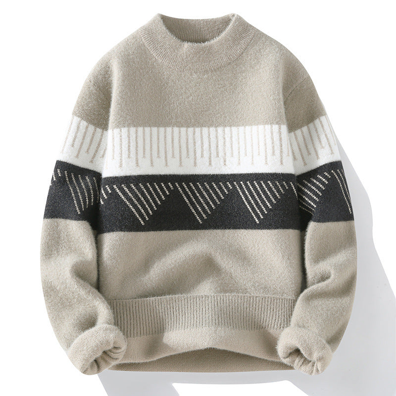 Herren Halber Rollkragen Kaschmirpullover
