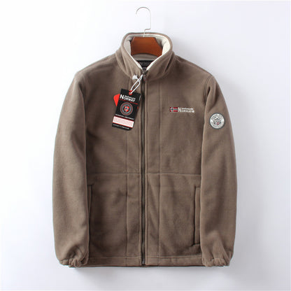 Herren Fleecejacke Wende-Style