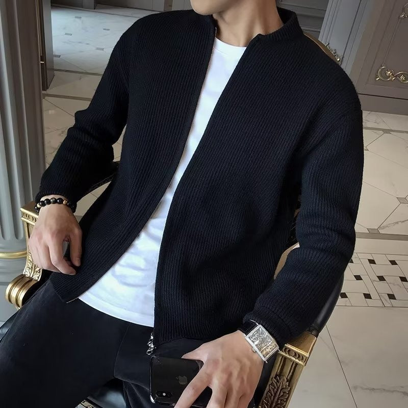 Herren Strick-Cardigan mit Slim Fit