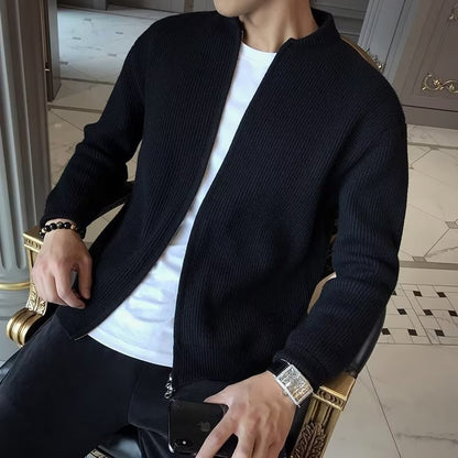 Herren Strick-Cardigan mit Slim Fit