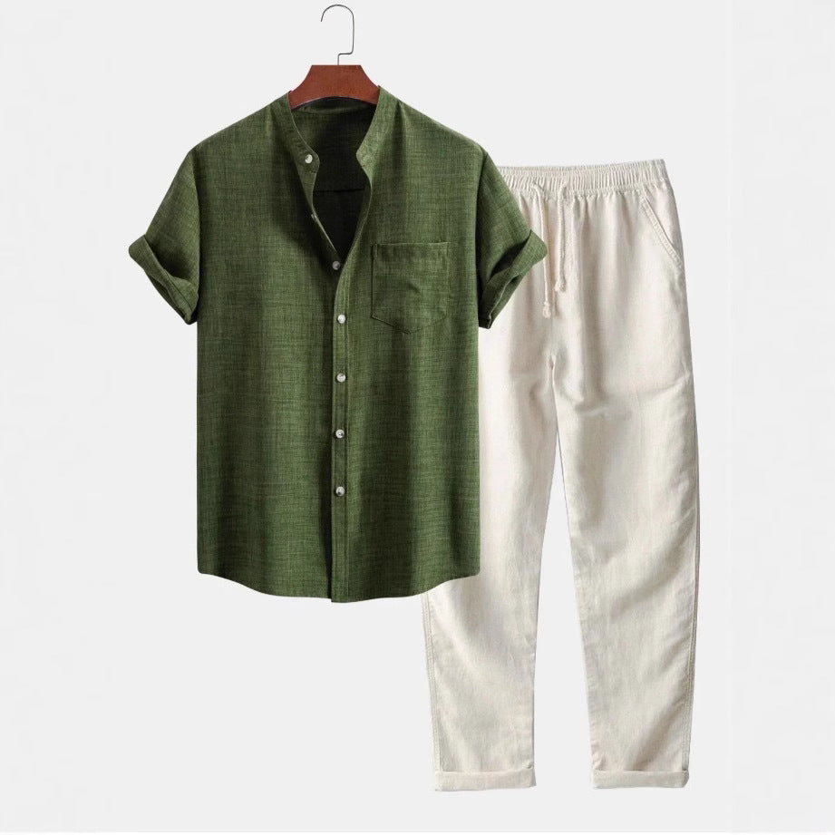 UrbanStoff | Kurzarmhemd & Hosen Set