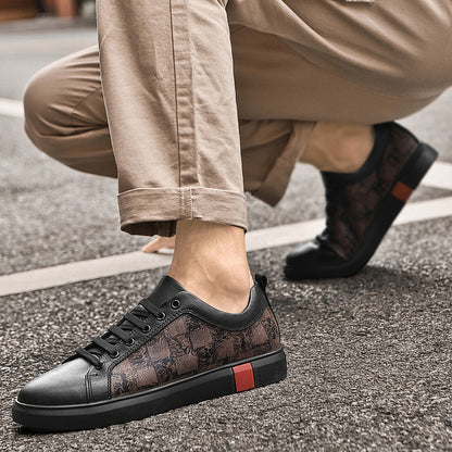 Freizeit-Sneaker aus Rindsleder