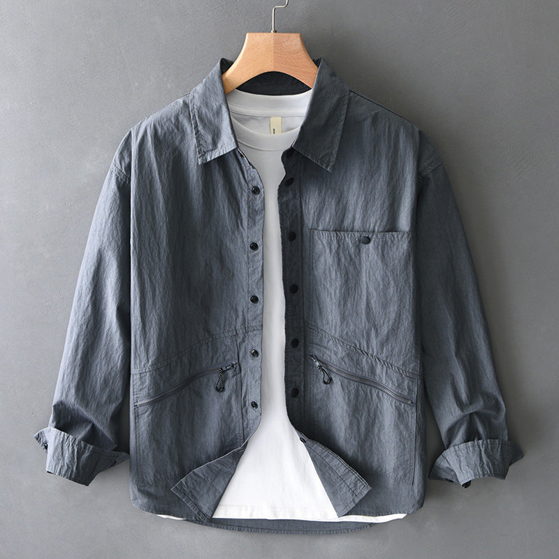 UrbanStoff | Baumwoll Casual Langarmhemd