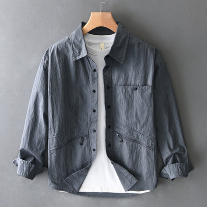 UrbanStoff | Baumwoll Casual Langarmhemd
