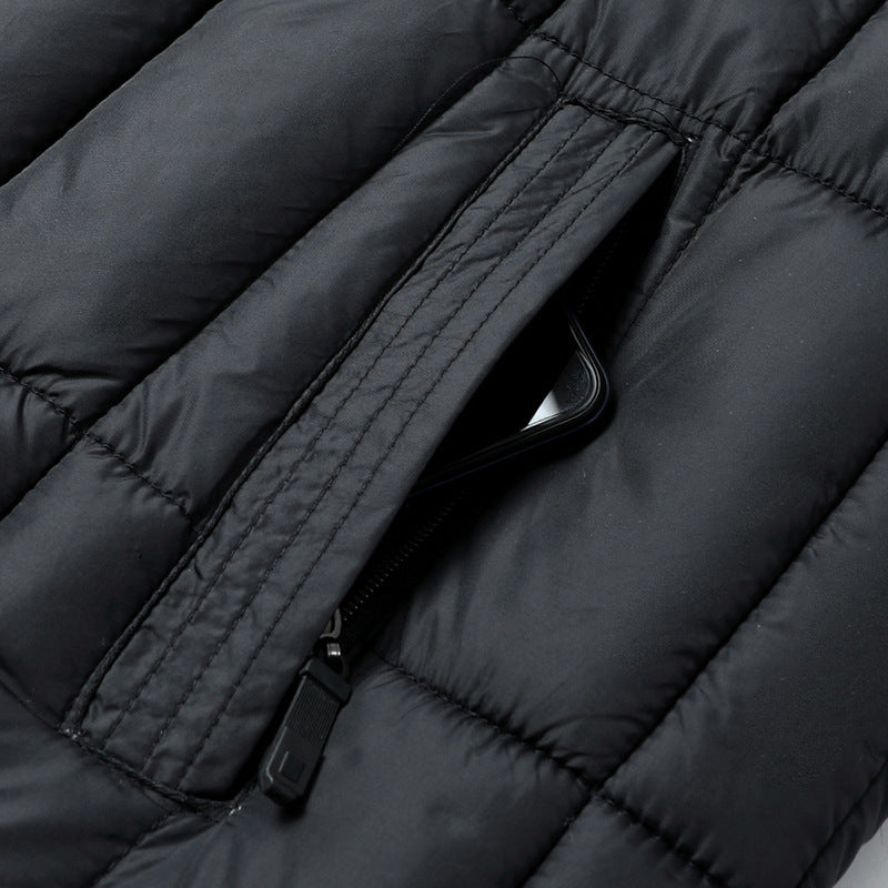 UrbanStoff | Wattierte Winterjacke mit Stehkragen