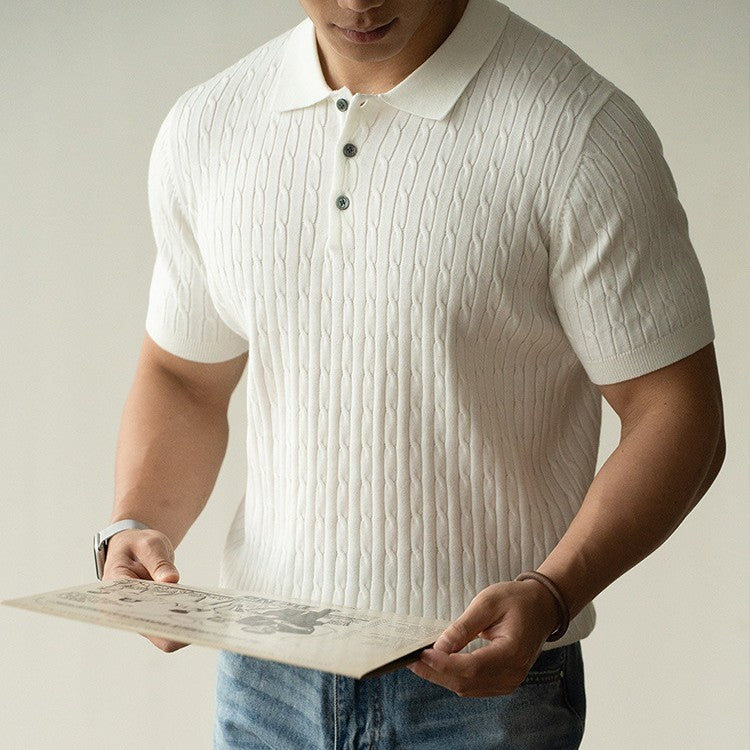 UrbanStoff | Strukturiertes Strickpolo