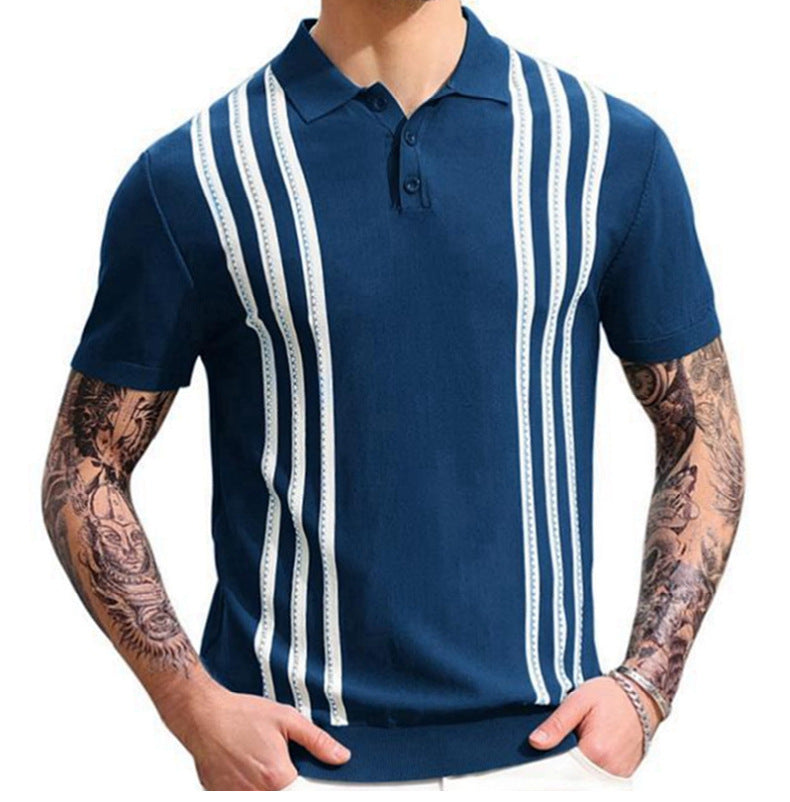 UrbanStoff | Gestreiftes Casual Polo