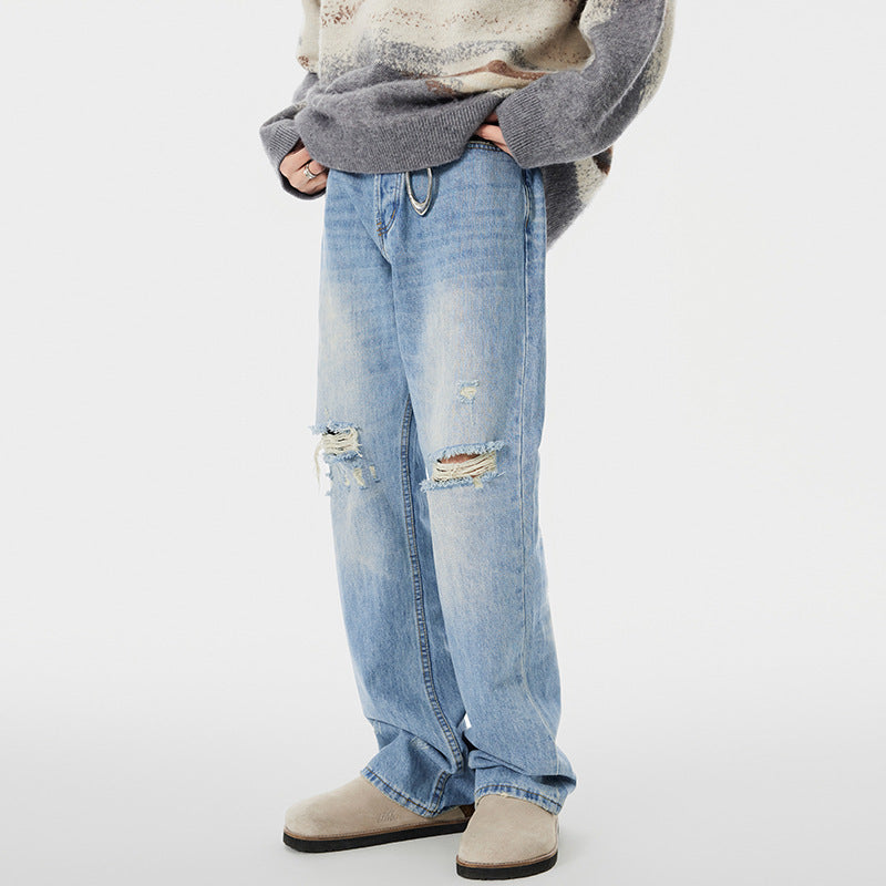 UrbanStoff | Ripped Wide-Leg Jeans