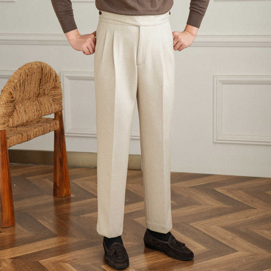 High-Waist Gerade Anzughose