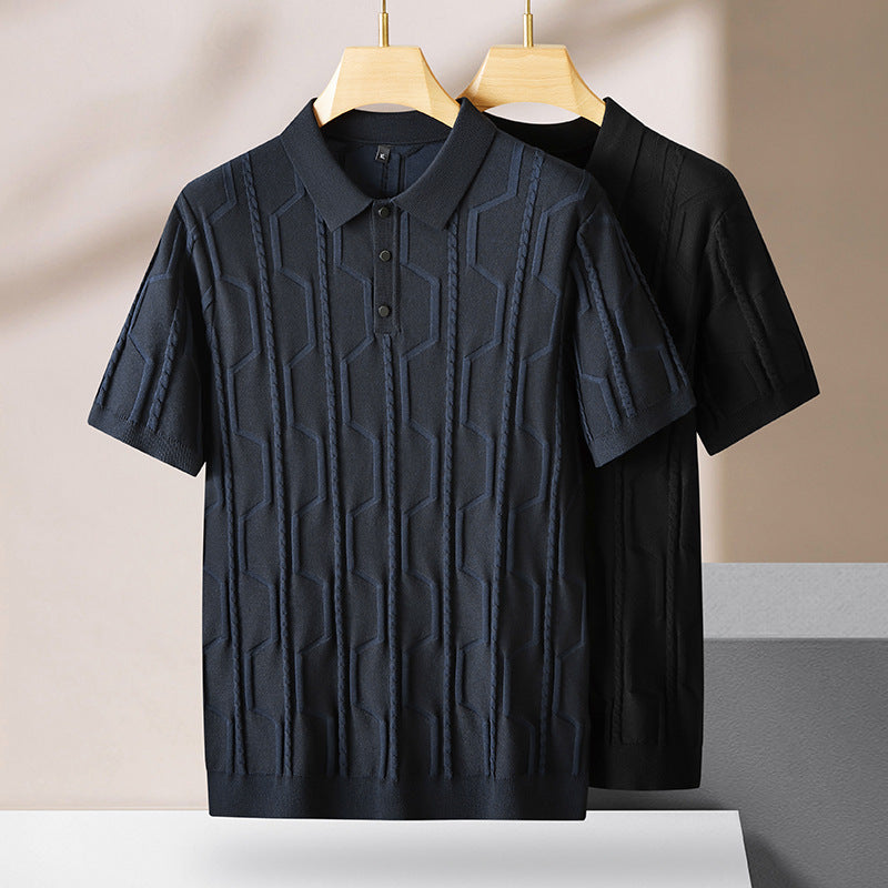 UrbanStoff | Jacquard Strickpolo