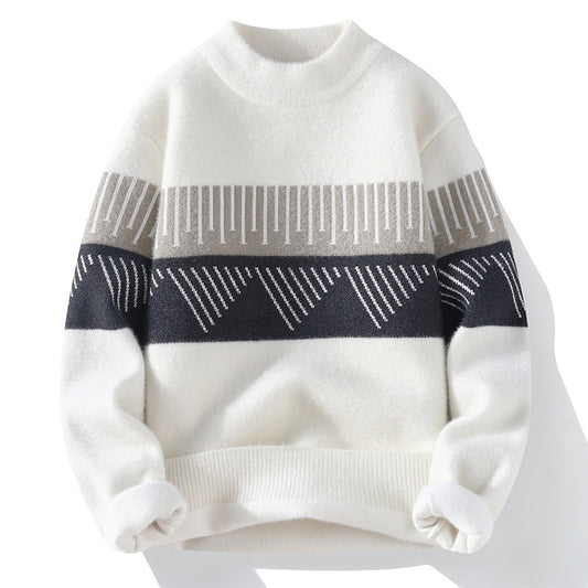 Herren Halber Rollkragen Kaschmirpullover