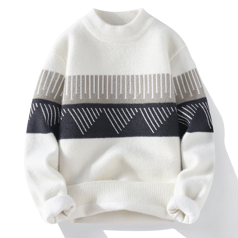 Herren Halber Rollkragen Kaschmirpullover