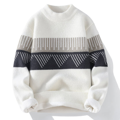 Herren Halber Rollkragen Kaschmirpullover