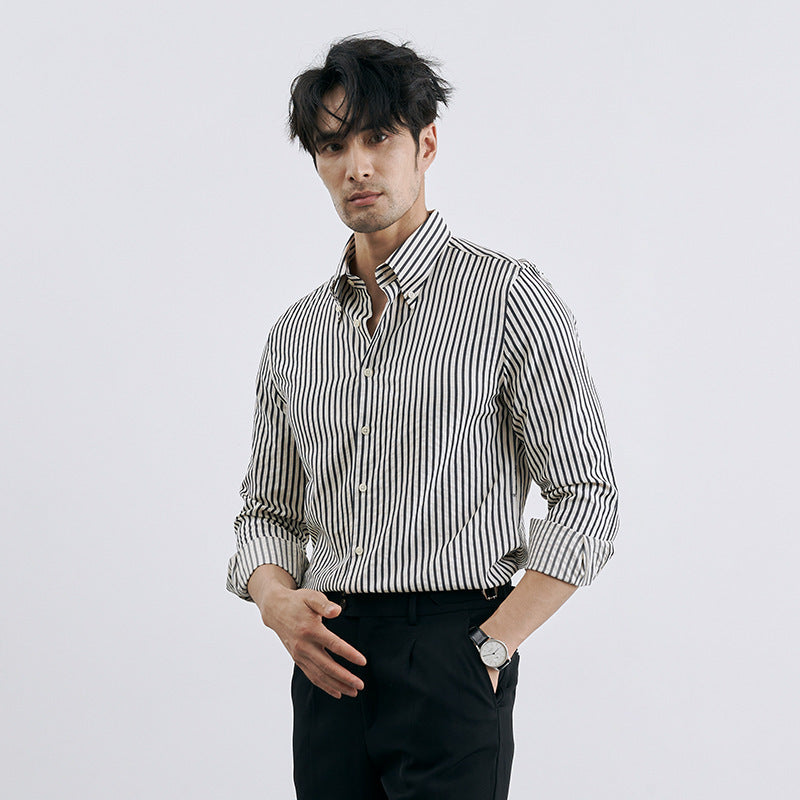 UrbanStoff | Koreanisches Gestreiftes Hemd
