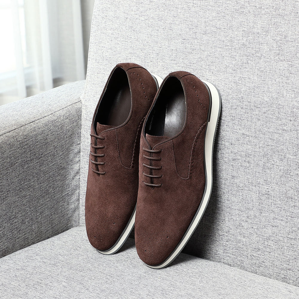 Elegante Wildleder Oxfordschuhe