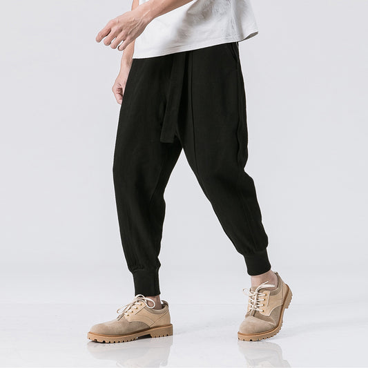UrbanStoff | Baumwoll-Leinen Beam-Hose