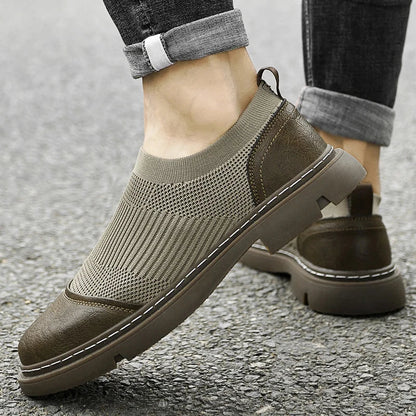 UrbanStoff | FlexKnit Leder-Loafer