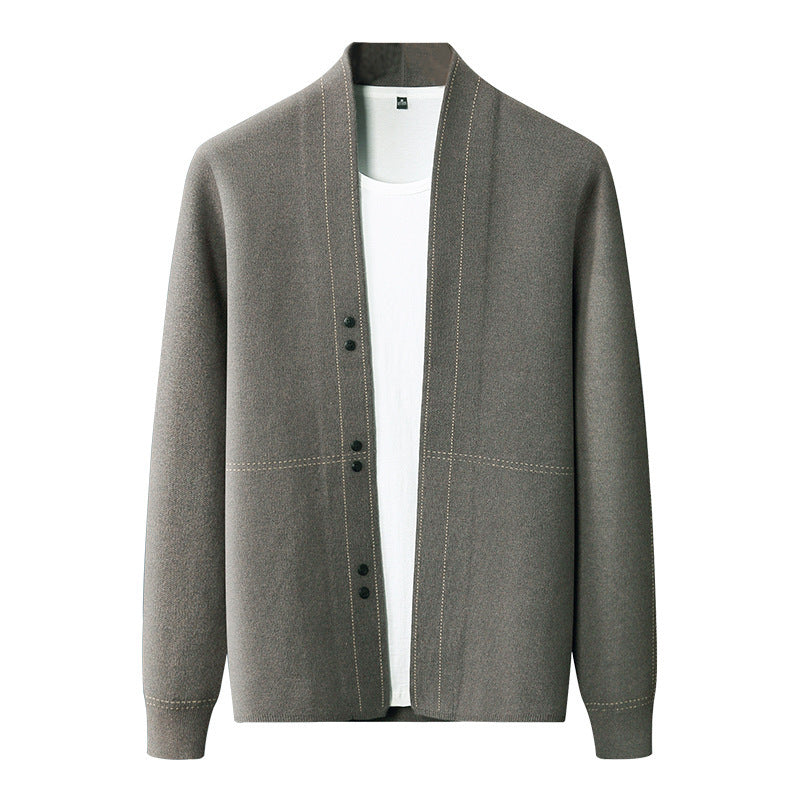 Wollmix Strickjacke mit Knöpfen