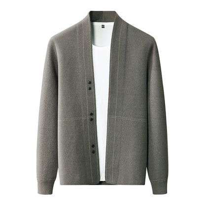 Wollmix Strickjacke mit Knöpfen