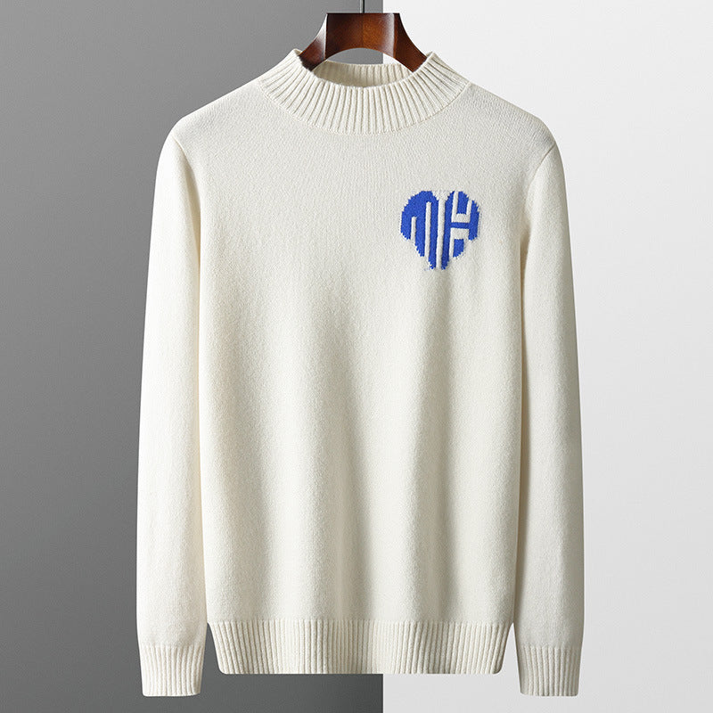 UrbanStoff | Herren Wollpullover Rundhals