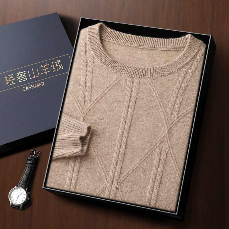 UrbanStoff | Kaschmirpullover mit Rautenmuster