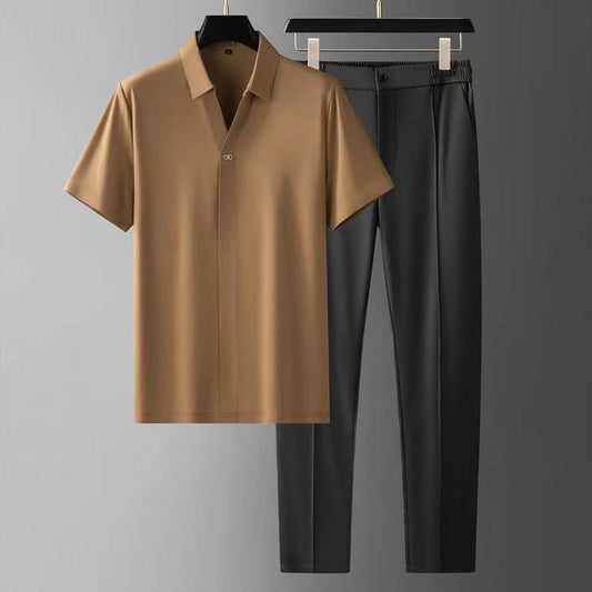 Seidiger Ice-Silk Anzug
