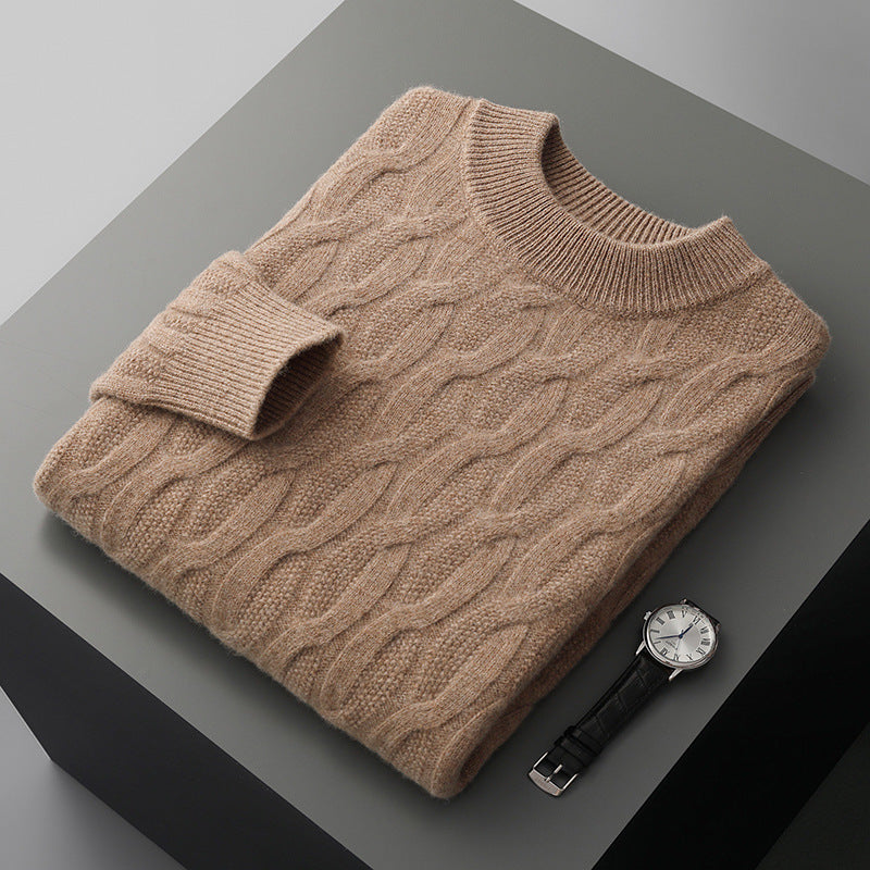 Herren Strickpullover mit Halber Rollkragen