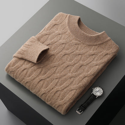 Herren Strickpullover mit Halber Rollkragen
