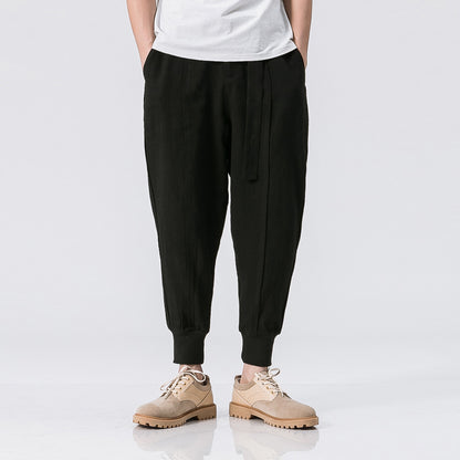 UrbanStoff | Baumwoll-Leinen Beam-Hose