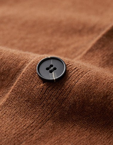 UrbanStoff | Reiner Woll-Cardigan V-Ausschnitt