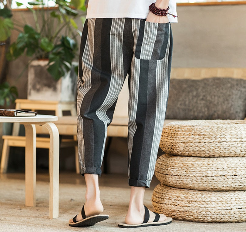 UrbanStoff | Baumwolle-Leinen Oversize Hose