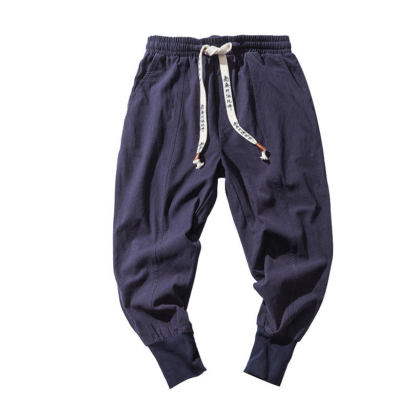 UrbanStoff | Herren Leinen-Cotton Hip Hop Pants