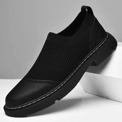 UrbanStoff | FlexKnit Leder-Loafer