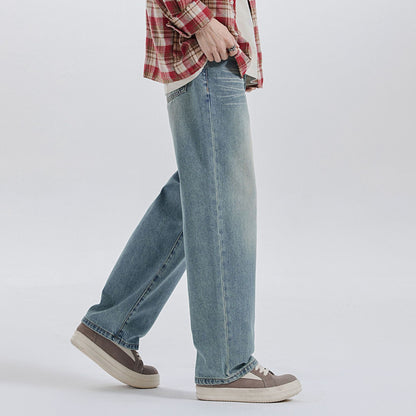 UrbanStoff | Whiskered Straight-Leg Jeans