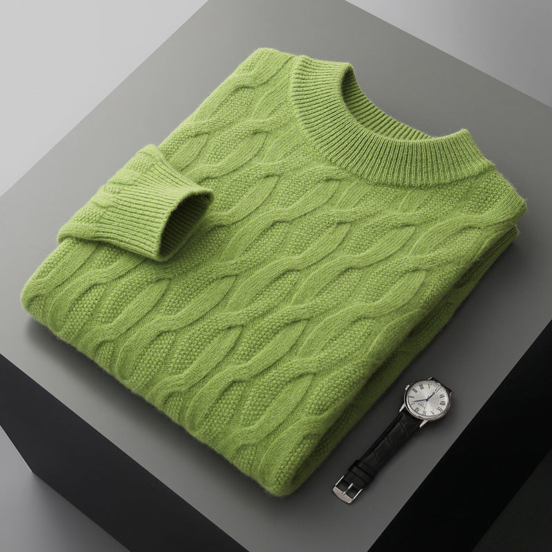 Herren Strickpullover mit Halber Rollkragen
