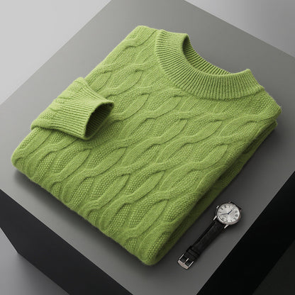 Herren Strickpullover mit Halber Rollkragen