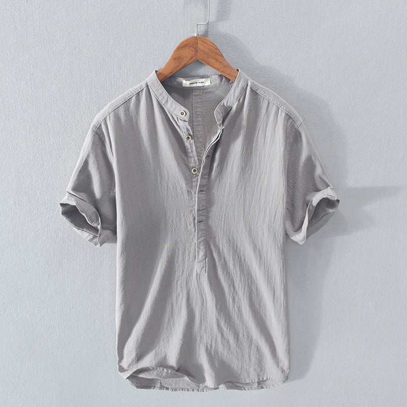 Kurzarmshirt aus Eis-Seide