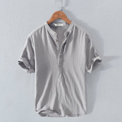 Kurzarmshirt aus Eis-Seide