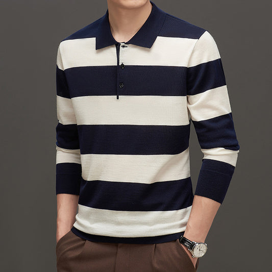 UrbanStoff | Jacquard Slim Strickpullover