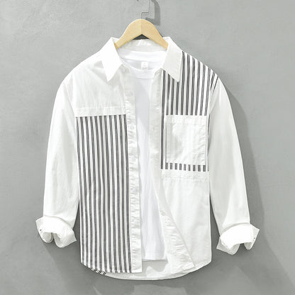 UrbanStoff | Baumwoll Casual Langarmhemd