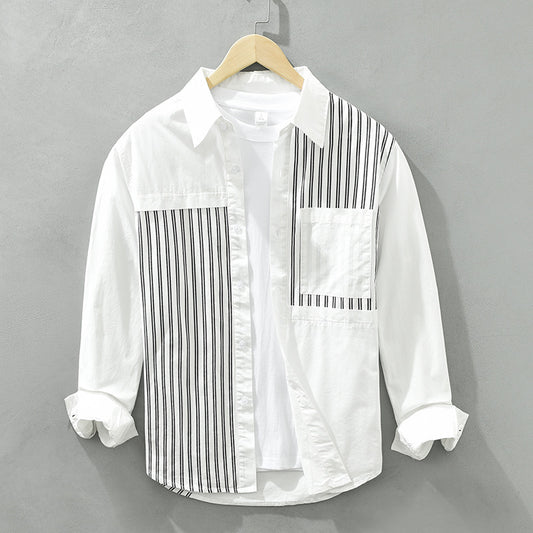 UrbanStoff | Baumwoll Casual Langarmhemd