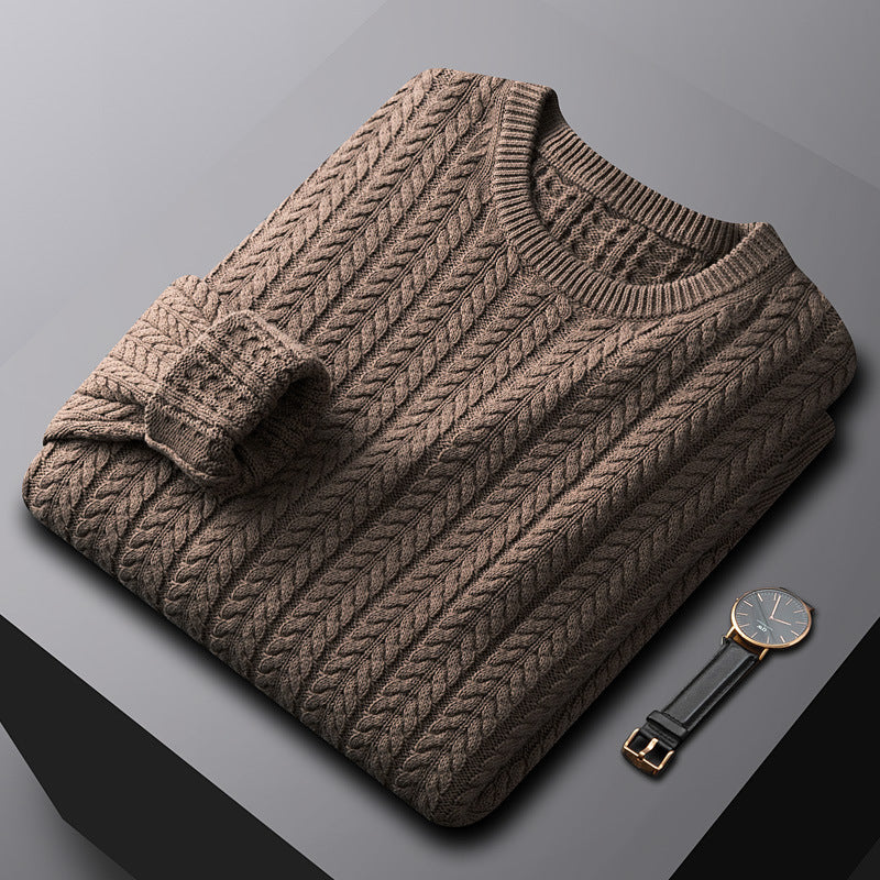 Herren Baumwollpullover Gefüttert Warm